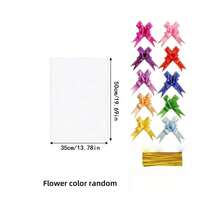 20/30 Packs Cellophane Bag With Golden Twist Rope And Colored Bow, Clear Basket OPP Plastic Cellophane Packaging Bag For Gift Display, Christmas, Halloween, Valentine's Day And Birthday Party Gift Bag - View 16