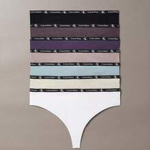 Calvin Klein Calvinklein CK 1996 Cotton Stretch 7-Pack Modern Thong Underwear  Women  Panties QD3992 - Mận gia vị nhiều loại - Xem 1