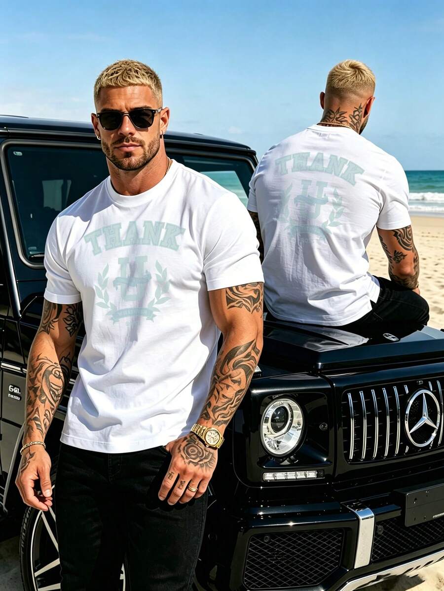 Unisex Casual Short Sleeve T Shirt Breathable Soft Daily Basic Summer Top - White - View 1