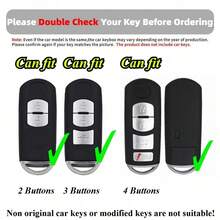 1 chiếc ốp bảo vệ chìa khóa xe bằng TPU, phù hợp với các dòng xe 3/6/8 Miata MX-5 CX-3 CX-5 CX-7 CX-9 RX-8 Atenza. - A - Xem 4