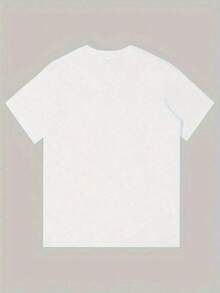 Fashionable Women's Short Sleeve Sports T-Shirt - Featuring A Pink Bow Design And Butterfly Print, This Machine-Washable, Comfortable, And Easy-To-Match T-Shirt Has A Casual Round Neck And Is Suitable For All Seasons. Perfect For Family Gatherings, Christmas Gifts, And Everyday Outings, It Highlights Your Warmth And Charm-A Must-Have Item! A Stylish Shirt. - 白色 - 查看 2