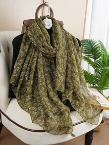 1 chiếc khăn lụa nữ 80*180CM, khăn choàng đa năng, khăn quàng cổ sang trọng khi đi du lịch ngoài trời, khăn in họa tiết thời trang, khăn tắm biển, khăn đi nghỉ mát - Nhiều màu - Xem 3