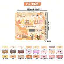 Bộ màu vẽ chuyên nghiệp FLYSEA dòng New Skin Tone 12/22/24/36/72 màu đầy đủ, màu đẹp vẽ chân dung hoạt hình, vẽ và viết sinh động rực rỡ, kèm dòng Classic nhiều màu mới phong cách mới, phối nhiều màu phù hợp vẽ chuyên nghiệp và graffiti - Nhiều màu - Xem 16