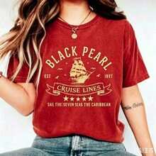 New Blouse, Bestseller, Vintage Style, Beautiful Blouses, 100% Cotton Top, Men's Shirts, Manfinity MenPearl Cruise Lines, The Best In The Caribbean, Comfortable Shirt,  T-Shirt - 紅色 - 查看 1
