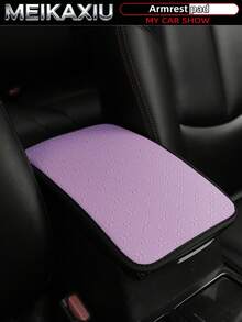 MEIKAXIU 32cm X 19cm PU Leather Star Pattern Car Armrest Pad, Center Console Pad, Car Decor Accessories, For Women - PU Leather Star Style - View 13