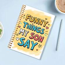 Sổ tay truyền cảm hứng cho cha mẹ - Sổ tay gáy xoắn với thiết kế màu sắc vui nhộn hình trái tim và ngôi sao, hoàn hảo để ghi lại những khoảnh khắc hạnh phúc, sổ tay học sinh | Thiết kế độc đáo và lạ mắt | Gáy xoắn bền chắc - A - Xem 4