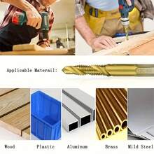 6pcs High Speed Steel Drill Bit Set, M3-M10, Drilling & Tapping Bits, Home Repair Tools, Durable Material, Professional Maintenance Tool Kit! - 6PC Tapping Drill Bit Set - View 10