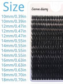 280 cụm mi giả 80D, độ dày 0.07mm, độ cong D, chiều dài hỗn hợp 10-18mm, nối mi volume kiểu Nga, mi giả lông chồn tự nhiên, dày, mềm mại, làm thủ công, tự làm mi giả cho người mới bắt đầu, trang điểm mắt lễ hội Halloween và Giáng sinh. - D - Xem 7