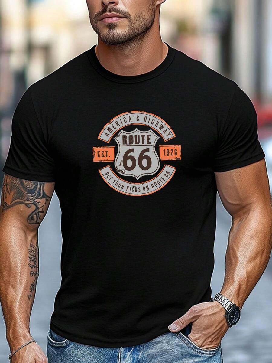 T-Shirts Hommes - Noir - Voir 1