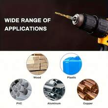 6pcs High Speed Steel Drill Bit Set, M3-M10, Drilling & Tapping Bits, Home Repair Tools, Durable Material, Professional Maintenance Tool Kit! - 6PC Tapping Drill Bit Set - View 11