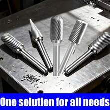 10pcs Alloy Steel Rotary Burr Set, Suitable For Grinding, Polishing, Carving, Steel, Wood, Metal, Stone, Tile - 10pcs High Performance Rotary File Set, Multi-Functional Design! - Grinding Drill Bits - View 9