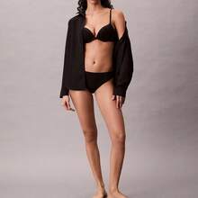 Calvin Klein Perfectly Fit Lace Push Up Plunge Bra QF8442 Underwear  Women  Bras + Bralettes - màu đen - Xem 2