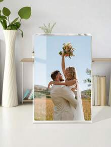 1pc Customized Acrylic Photo Brick, Personalized Photo, Customized Acrylic Photo Decor, Wedding Memento, Can Print Your Own Photo, Personalized Acrylic Gift, Graduation, Wedding, Birthday, Anniversary, Party Gift, Customized Photo, Personalized Gift, Suitable For Boyfriend, Girlfriend, Friends, Lover, Family, Pets, Office Desk Decor - Multicolor - View 5
