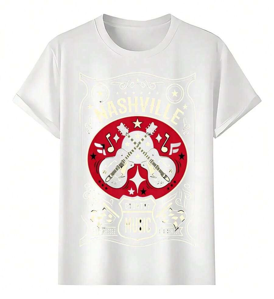 Nashville Country Music T-Shirts - White - View 1