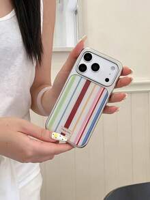 彩色条纹手机壳，兼容苹果 17 Pro Max、15/16 Pro、新款 15 Pro、Niche 13、Elegant 14 Pro、Personal 17 Pro、Creative 11、Full Covered 12 等机型，提供全面保护。 - 彩色 - 查看 2