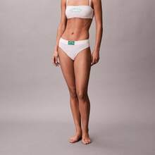Calvin Klein Calvinklein Heritage Classic Cotton Stretch Lightly Lined Bandeau Bralette Underwear  Women  Bras + Bralettes QF8710 - Đậu phụ - Xem 3