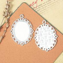 10Pcs/ Bag Jewelry Accessories Base DIY Jewelry Making Production For DIY Production Pendant Base Decoration Accessories - Oval Base - View 8