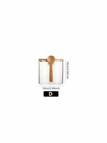 1pc/4pcs Sealed Glass Jars With Lids And Spoons, Candy Jars, Transparent Seasoning Jars, Food Storage Containers, Coffee Bean Storage Jars, Kitchen Storage Containers - Clear - View 17