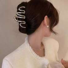 1件大號金屬抓夾 女用夏季髮飾 度假髮夾 - 彩色 - 查看 8
