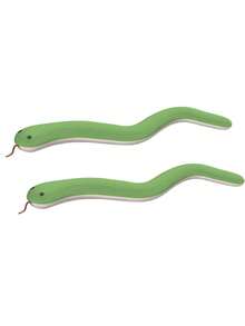 2pcs/Set Cat Toys Snake, Soft Linen Texture Rattle Stick, 13-Inch Plush Snake Toy With Realistic Rattle Sound, Interactive Hunting Toys For Cats And Small Dogs, Suitable For Indoor Cats And Dogs Of All Breeds - Multicolor - View 9