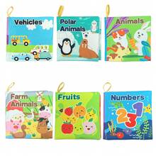 My First Soft Book, Fabric Baby Cloth Book Early Education Toy Activity Cloth Book, Suitable For Toddlers & Infants, Perfect As Baby Shower Gift - 6pcs Set - Multicolor - View 10