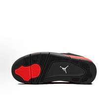 Nike JordanAir Jordan 4 "Red Thunder" Thunder GS Durable Mid-Top Basketball Shoes Black/Red Unisex - 408452-016 - View 6
