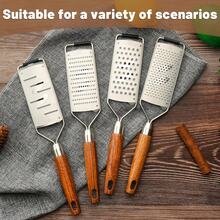 4pcs Set Stainless Steel Grater, Multi-Function Vegetable Cutter, Lemon Cheese Shaver, Ginger Shaver - Multiple Styles and Colors - View 2