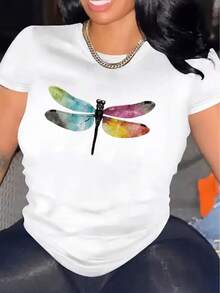 1 Women's Casual Short Sleeve T-Shirt, 100% Thick Cotton - Comfortable, Soft And Pretty Round Neck, 180g 100% Cotton. - 白色 - 查看 12