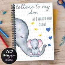 Spiral Bound Elephant Notebook With Cute Elephant And Pattern Decor, Suitable For Office And School Use, A Thoughtful Gift For Colleagues And Friends - C - View 6