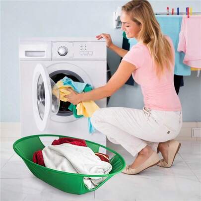 Laundry Assistant Portable Laundry Basket Storage Bag Foldable Storage Basket Pop-Up/Portable Laundry Grabber/Large Foldable Laundry Basket | Innovative Laundry Basket For Easy Access To Dirty Clothes After Washing And Drying | Portable Laundry Basket Plastic Portable Dirty Clothes Basket Foldable Washing Machine Pop-Up Foldable Dirty Clothes Basket Foldable/Suitable For Home/School/Dorm/Foldable For Easy Carrying