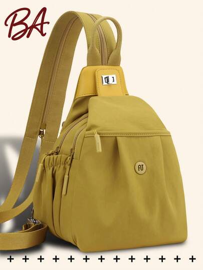 Multi-Compartment Anti-Theft Nylon Backpack Women Purse, A Multi-Functional And Stylish Daily Bag, A Lightweight Travel Bag With Multiple Pockets, A Large-Capacity And Simple School Bag, A Convenient Book Bag, Suitable For Students, Nurses, Teachers, Business People, Travel And Vacation, Business Trips, Daily Commutes, Shopping, Office, Dating, Hiking, Training, Work, Birthday Gifts, Holiday Gifts,