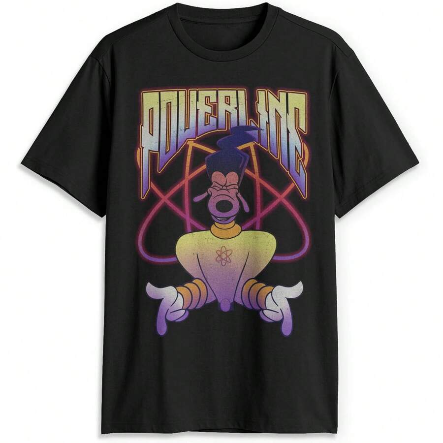 Camiseta Goofy Movie, a Powerline Jam Camiseta para para Hombre - Negro - Ver 1
