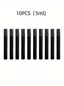 5/10/20pcs (2ML/3ML/5ML) Refillable Portable Perfume Spray Bottles, Mini Perfume Refillable Sprayer, Cosmetic Essence Water Storage Container, Perfume Spray Bottle, Perfume Spray Pump Box, Mini Pocket Perfume Sprayer, Refillable Perfume Dispenser Transfer Tool - Black - View 9