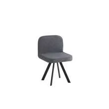 Dining Table And Chair Set For People, Consisting Of A Dining Table And Chairs With Linen Upholstery, Suitable For Kitchens And Dining Rooms - 灰色 - 查看 8