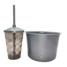 Souvenir Kit: 20 Popcorn Buckets (1.5 L) + 20 Cups (400 ML) - 半透明銀色 - 查看 1