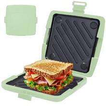 Bandeja para hacer sándwiches en microondas, tostador de sándwiches para horno y máquina de hacer pan - Multicolor - Ver 14