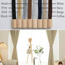 1/2/4 buah Pengikat Tirai Magnetik Gaya Boho untuk Gorden, Tali Pengikat Tirai untuk Tirai, Penahan Tirai untuk Dekorasi Jendela Rumah - C-Beraneka Warna - View 2