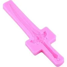 Sword Silicone Molds Weapon Sword Fondant Mold Shield Chocolate Mold Cake Decoration Cupcake Topper Candy Polymer Clay Gum Paste Set Of 4 - Hồng - Xem 7