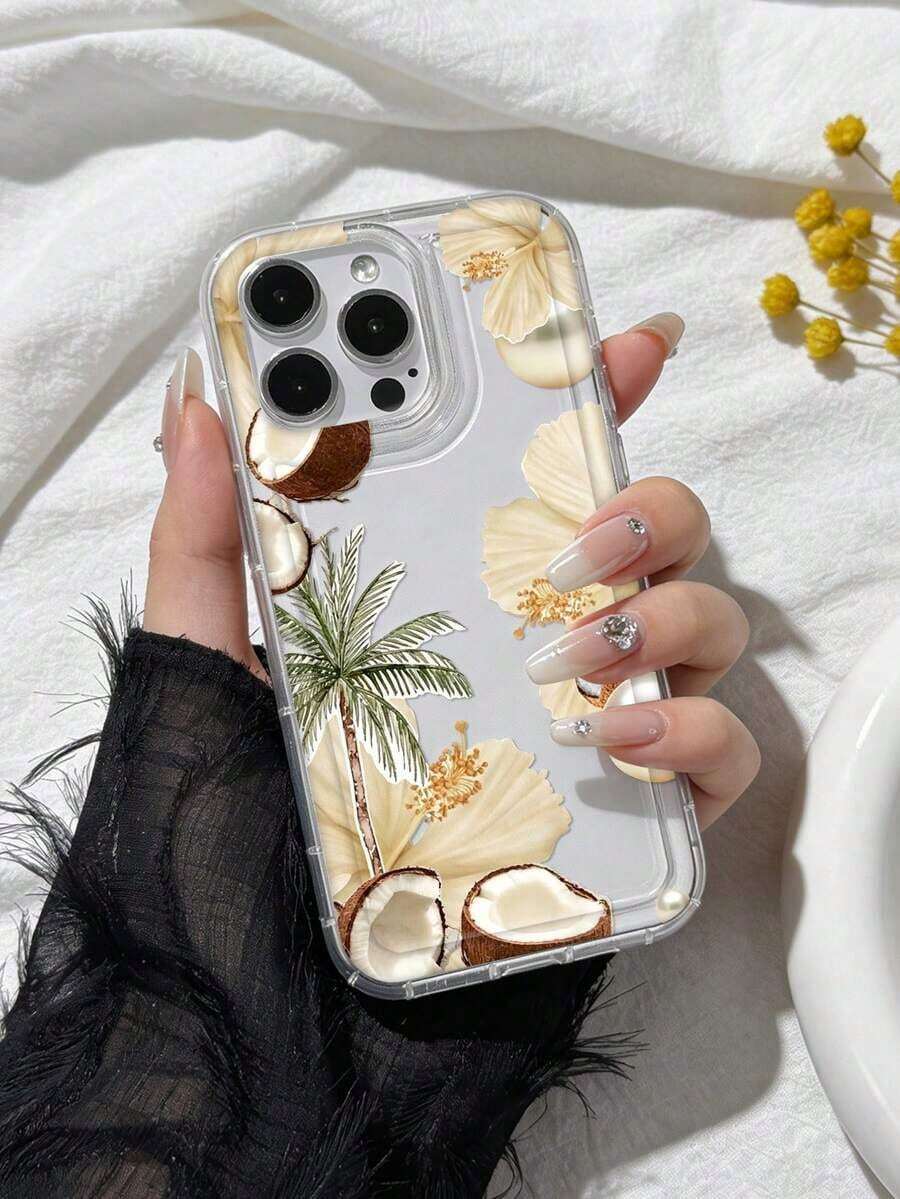 Floral And Butterfly Print Phone Case Compatible With IPhone And Galaxy, Protective Case With Christian Cross And Bible Verse - 多色 8 - 查看 1