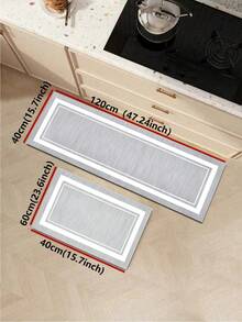 1/2 piezas Alfombra de cocina estilo bohemio antifatiga, Alfombra de cocina estilo bohemio antideslizante y lavable, Alfombra cómoda para estar de pie - Multicolor - Ver 12