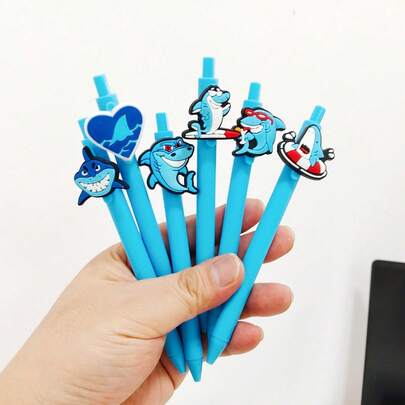 Bộ 3/5 bút bi hình cá mập hoạt hình, văn phòng phẩm sáng tạo chủ đề đại dương dễ thương, viết trơn tru, phù hợp cho học sinh, tuyệt vời cho năm học mới, sinh nhật, các sự kiện chủ đề đại dương và sử dụng hàng ngày, đồ dùng học tập, quà tặng nhỏ văn phòng phẩm, đồ dùng học tập