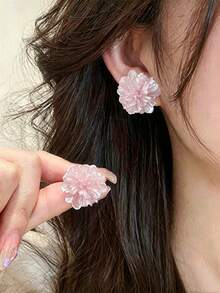 Bộ 3 đôi bông tai hình hoa Dopamine thời trang, ngọt ngào, dễ thương, độc đáo, đa năng, thanh lịch, phù hợp cho phụ nữ đeo hàng ngày, dự lễ hội, tiệc tùng và đi nghỉ mát. - Bộ ba hoa B - Xem 6
