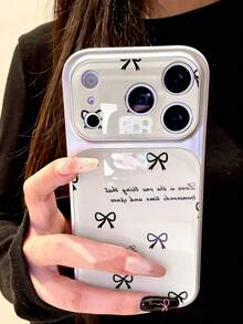 Instant 17 Bowknot Phone Case - Large Window Full-Body Shockproof Protective Cover, Suitable For IPhone 17/17 Air/17 Pro/17 Pro Max, 16/16 Pro/16 Pro Max, 15/15 Pro/15 Pro Max, 14/14 Pro/14 Pro Max, 13/13 Pro/13 Pro Max, 12/12 Pro/12 Pro Max, 11/11 Pro Max, Dust-Proof, High-Value, Popular - Note: There Is A Protective Film On The Surface, Please Peel It Off Before Use - Multicolor - View 4