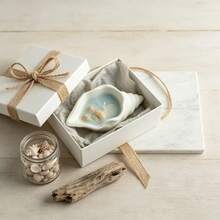 1 Peça Vela Perfumada de Concha de Gesso Artesanal, Vela Decorativa de Concha com Fragrância de Oceano, Adequada para Decoração Doméstica, Quarto, Sala de Estar, Presente Ideal para Amigos e Família - A - Visão 1