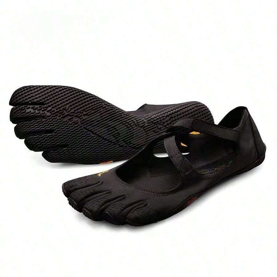 FiveFingers Pink Mesh Ballet Flats: Breathable Barefoot Comfort With Stylish Split-Toe Design - Grey - View 1