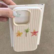 Fashionable Printed Cell Phone Case 20261pc, Vacation Style, TPU Material, Summer Coconut Tree Design, Compatible With Phones, Spring Gift, International Version, Not The National Version - White 11 - View 3