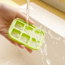 1pc Mini Press Ice Cube Tray, Press Type Ice Maker Box, Household Refrigerator Quick Ice Making Mold For Home Daily Use - Multicolor - View 10