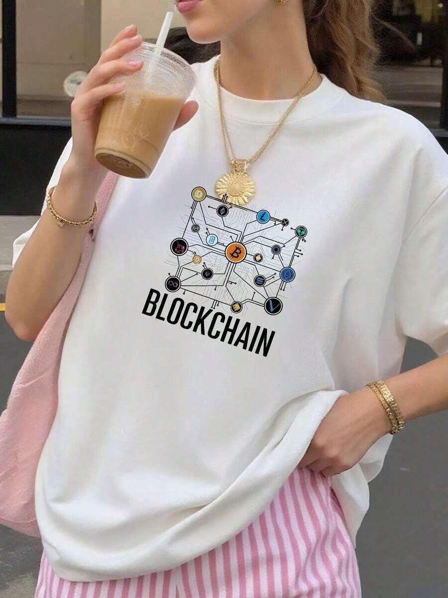 Blockchain - Cryptocurrency Crypto Investor BTC Camiseta Unisex - Blanco 2 - Ver 1