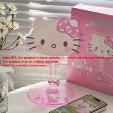 SANRIO 三丽鸥新款Hello Kitty手机支架 - 懒人多功能DIY可调节高度折叠桌面平板支架 - 观看电视节目的理想之选，完美的生日和圣诞礼物 - A - 查看 11