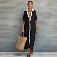 Women Maxi Dresses - Pale Pinkish Gray - View 4